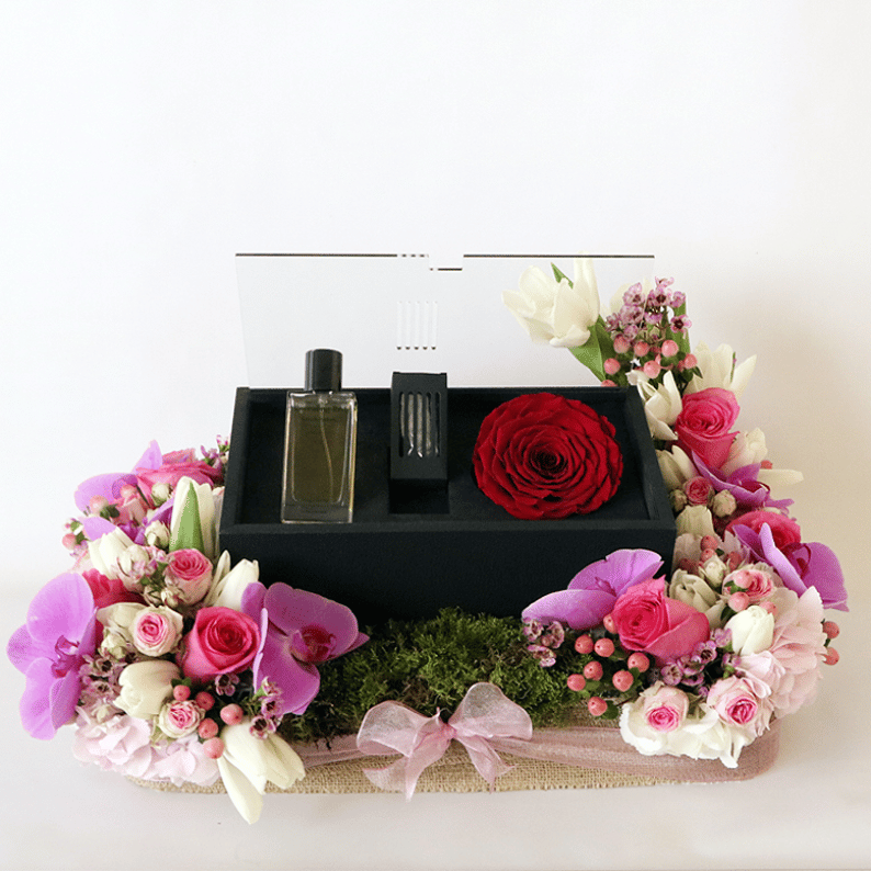 Revealing Red Friendship_1 perfume and flowers