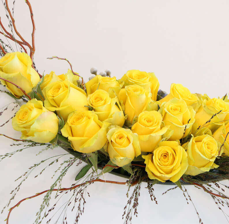 Hasina 1 Close up of yellow roses