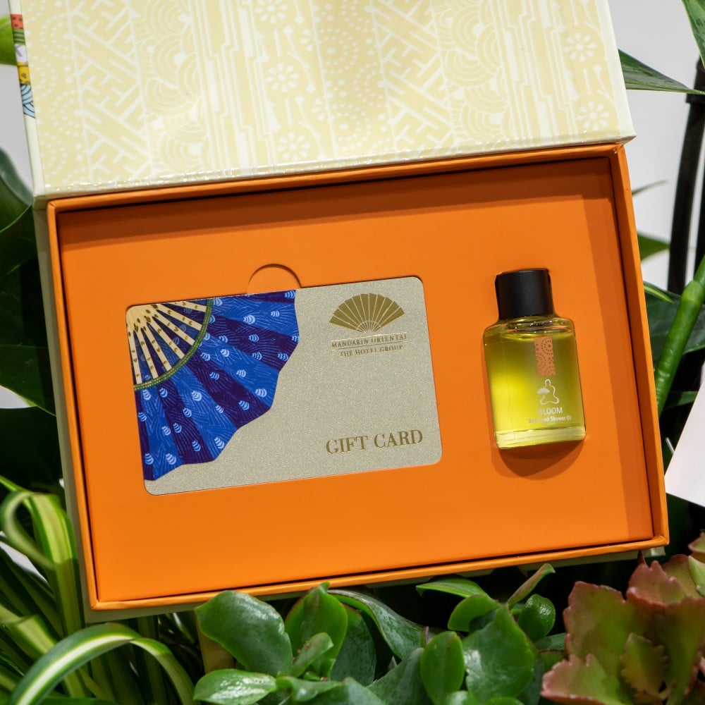 MANDARINE 4.1 Close up of Mandarin oriental gift car