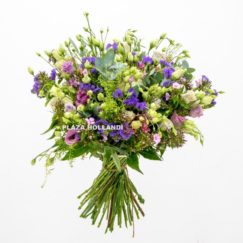3 L purple and green flower bouquet