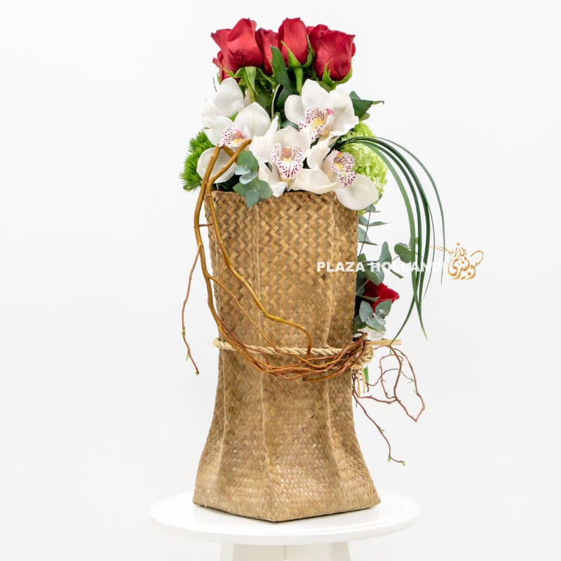 9.2 basket flower arrangement
