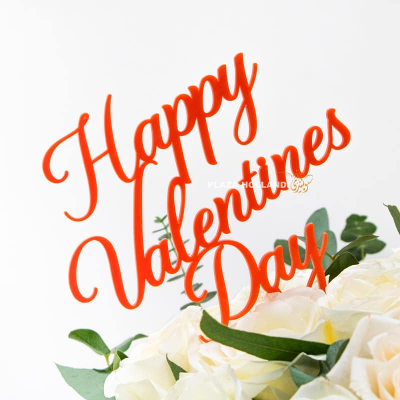 Valentine's day sign Red Valentine's Day sign